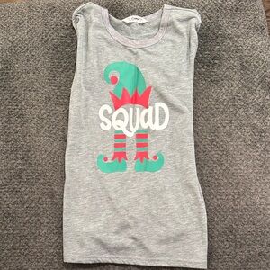 PatPat Gray Elf Squad Sleep Shirt